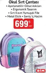 OKUL SIRT ÇANTASI